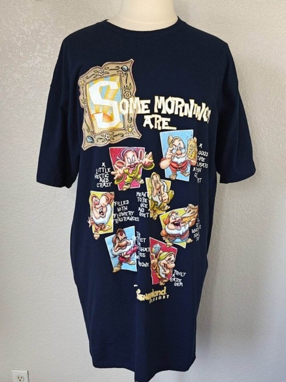 Disneyland Resort One Size Snow White Sleepshirt Pajamas "Some Mornings Are"